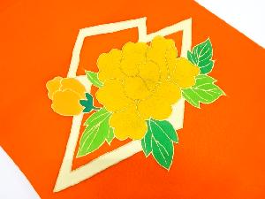 アンティーク　松皮菱に牡丹模様名古屋帯